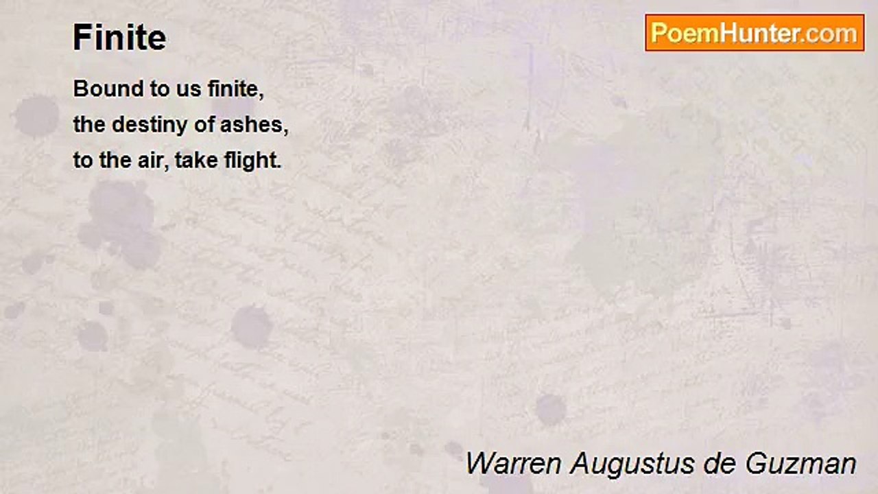Warren Augustus de Guzman - Finite