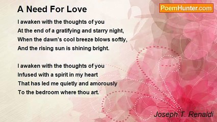 Joseph T. Renaldi - A Need For Love