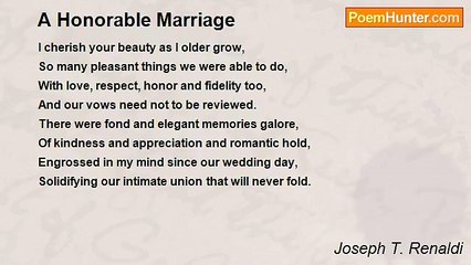 Joseph T. Renaldi - A Honorable Marriage