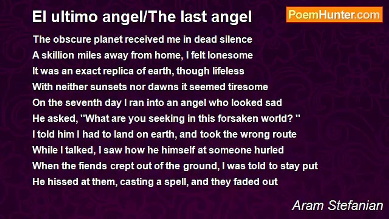 Aram Stefanian - El ultimo angel/The last angel
