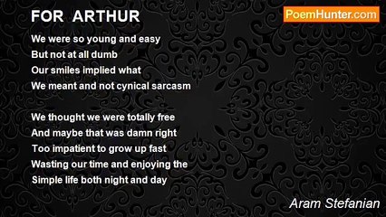 Aram Stefanian - FOR  ARTHUR