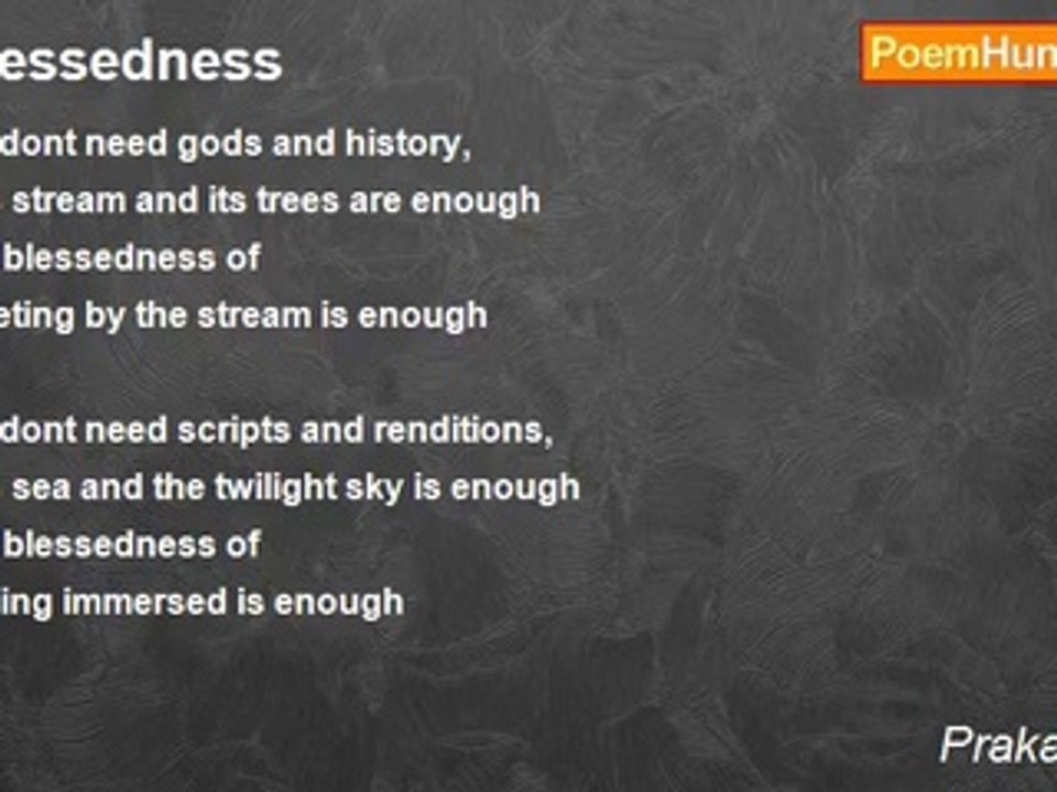 Prakash Nair - Blessedness