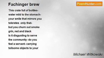 Michael Witkowski - Fachinger brew