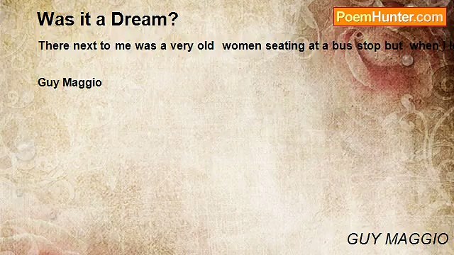 GUY MAGGIO - Was it a Dream?