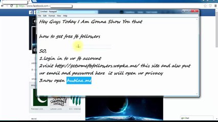 Facebook Followers Trick