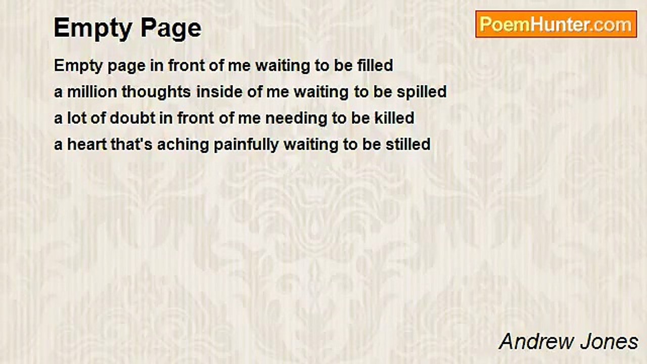 Andrew Jones - Empty Page