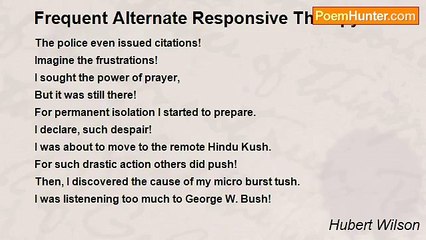 Hubert Wilson - Frequent Alternate Responsive Therapy