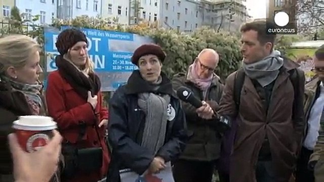 German Chancellor Angela Merkel recalls the fall of the Berlin Wall