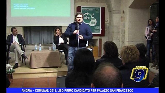 ANDRIA | Comunali 2015, Liso primo candidato per Palazzo San Francesco