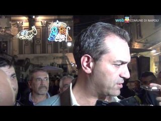 Napoli - Le dichiarazioni del Sindaco sulla manifestazione di Bagnoli (08.11.14)