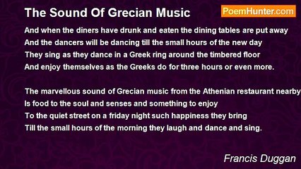 Francis Duggan - The Sound Of Grecian Music