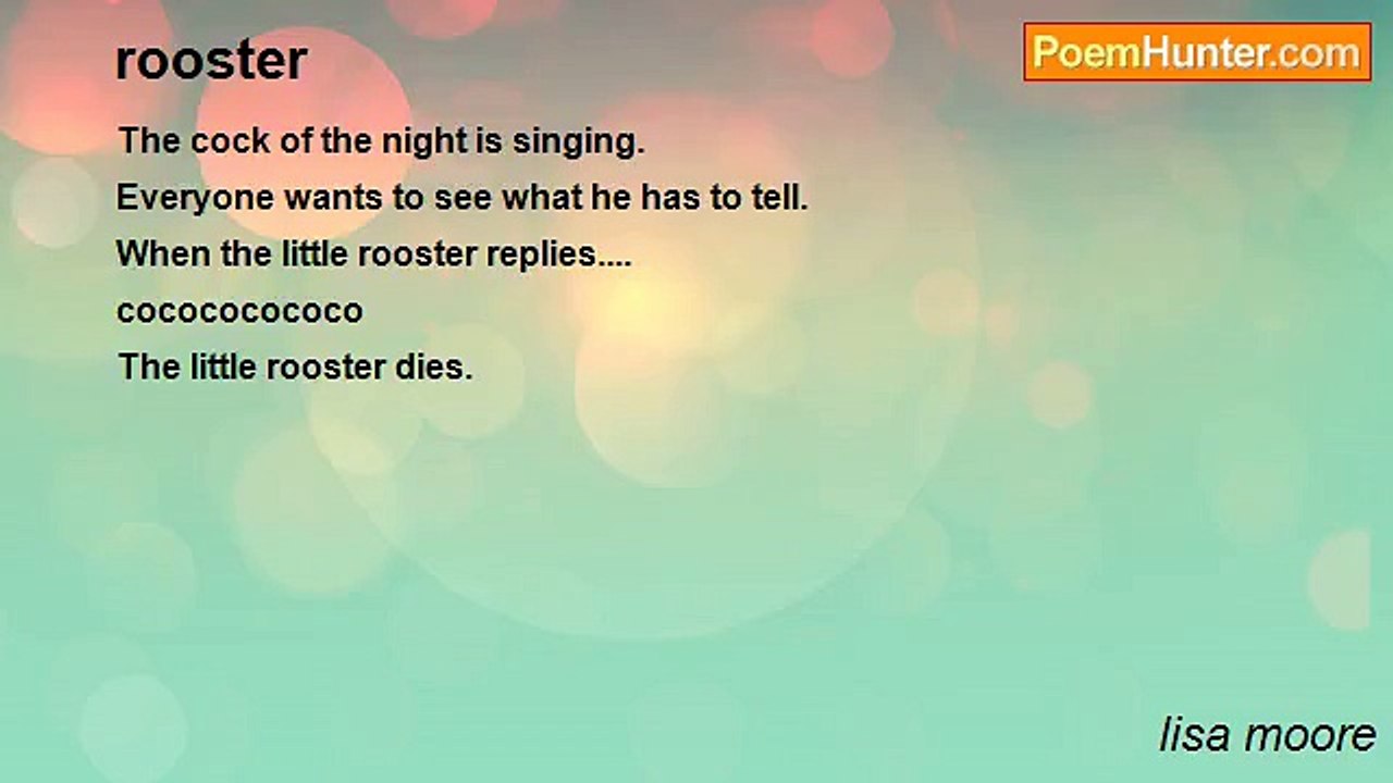 lisa moore - rooster