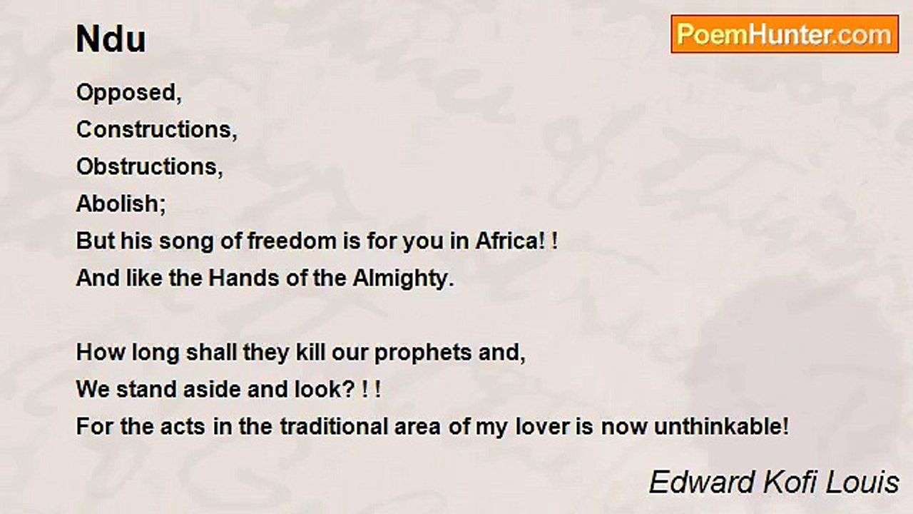 Edward Kofi Louis - Ndu