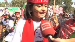 Children Enthusiastically Participate In PTI Rahim Yar Khan Rally