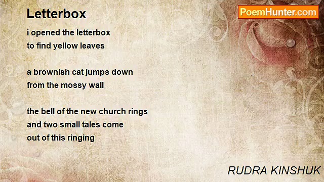 RUDRA KINSHUK - Letterbox