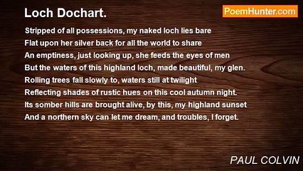 PAUL COLVIN - Loch Dochart.