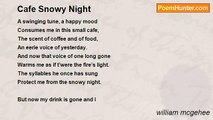 william mcgehee - Cafe Snowy Night