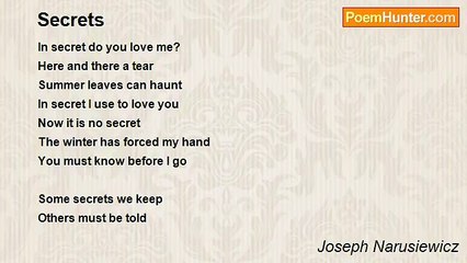 Joseph Narusiewicz - Secrets