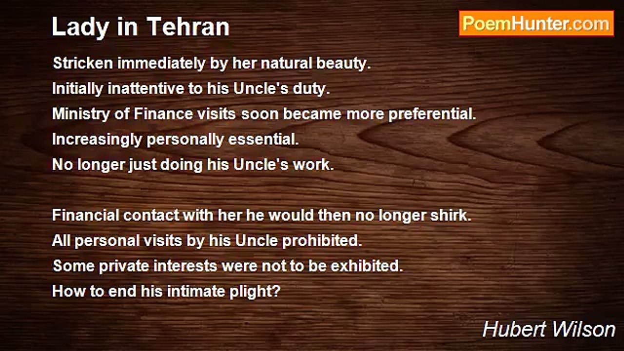 Hubert Wilson - Lady in Tehran