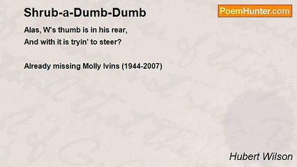 Hubert Wilson - Shrub-a-Dumb-Dumb