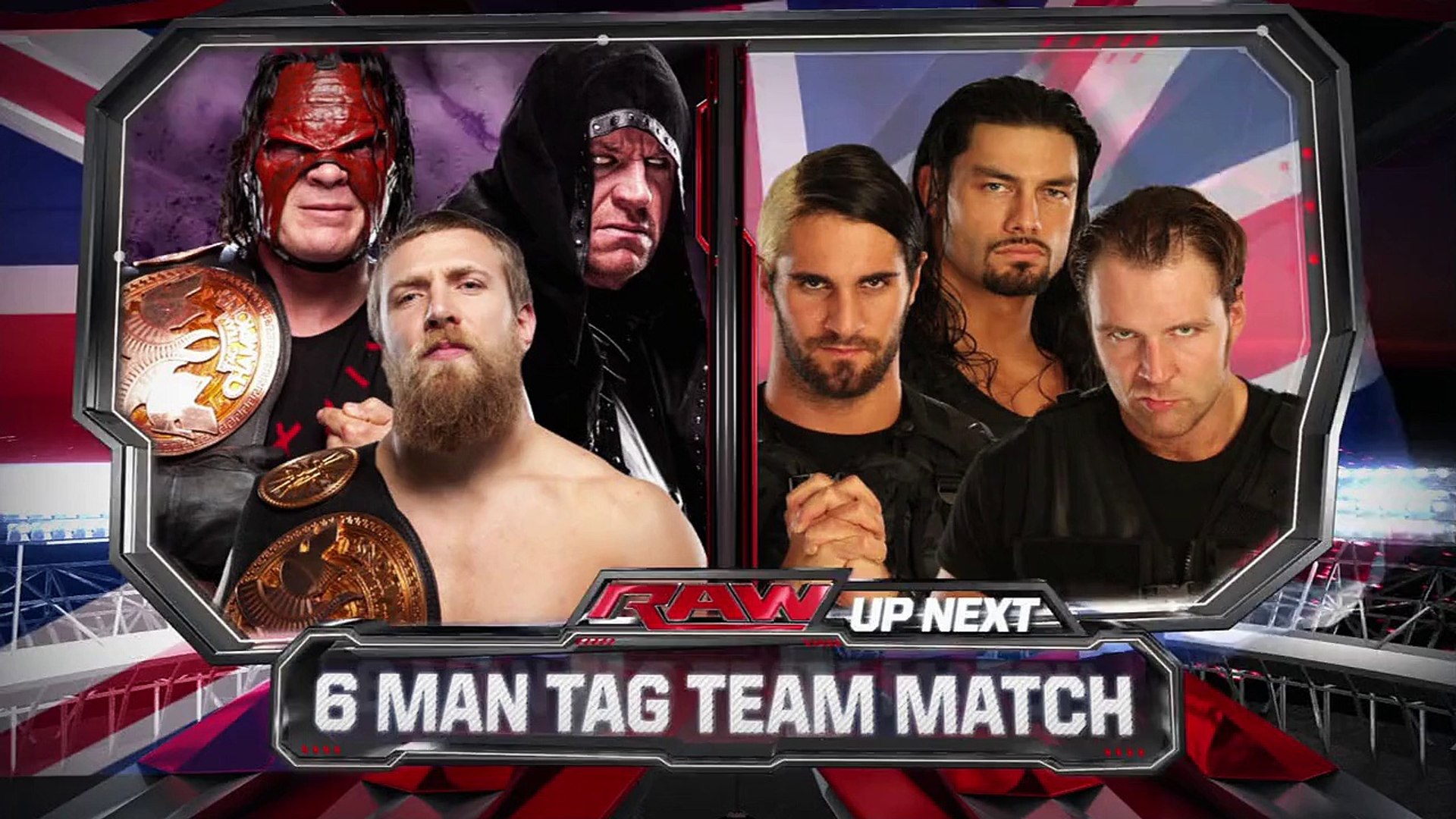 Wwe Monday Night Raw Six Man Tag Team Match Team Hell No
