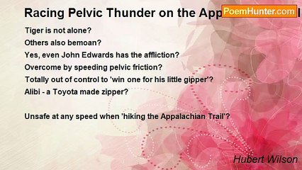 Hubert Wilson - Racing Pelvic Thunder on the Appalachian Trail