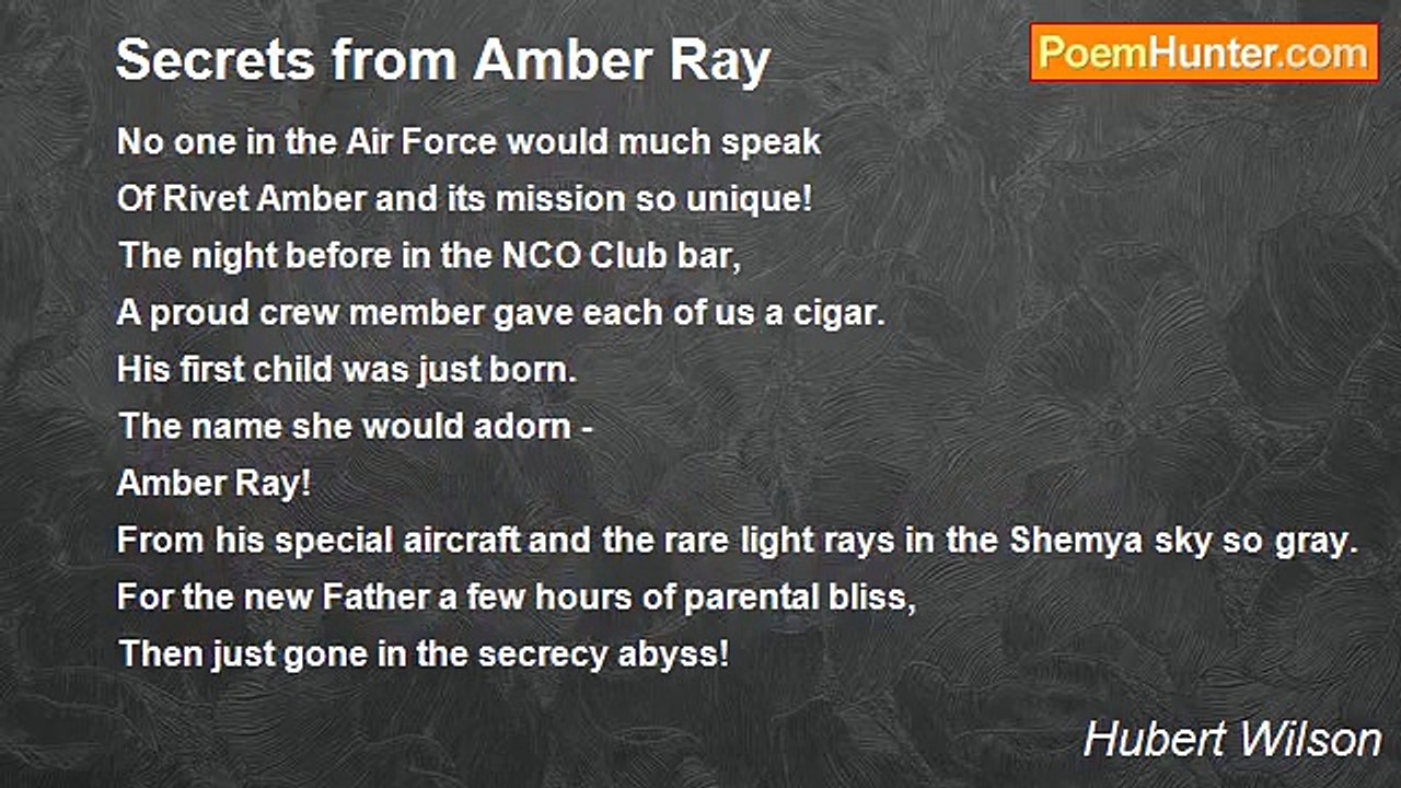 Hubert Wilson - Secrets from Amber Ray