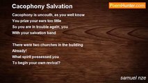 samuel nze - Cacophony Salvation