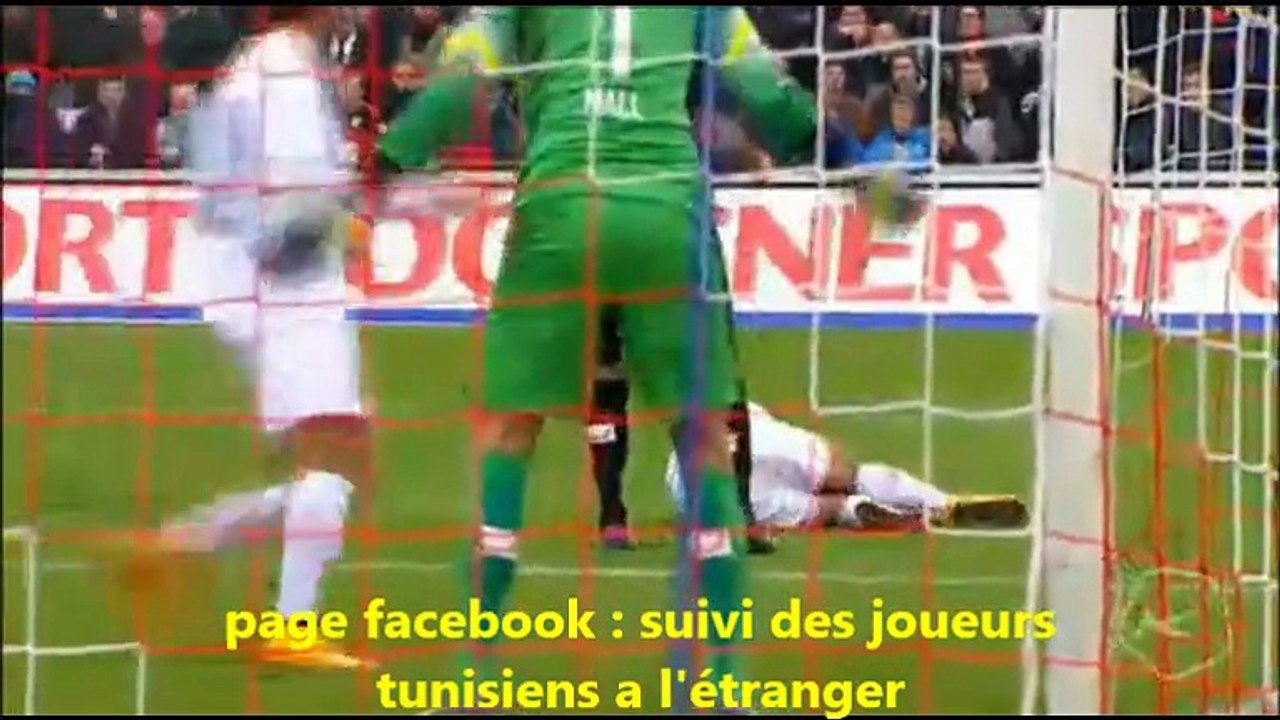 chikhaoui provoque un penalty ,chermiti le marque puis le rate