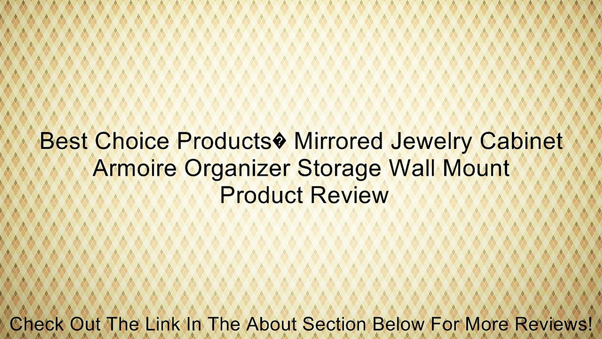 Best Choice Products Mirrored Jewelry Cabinet Armoire Organizer