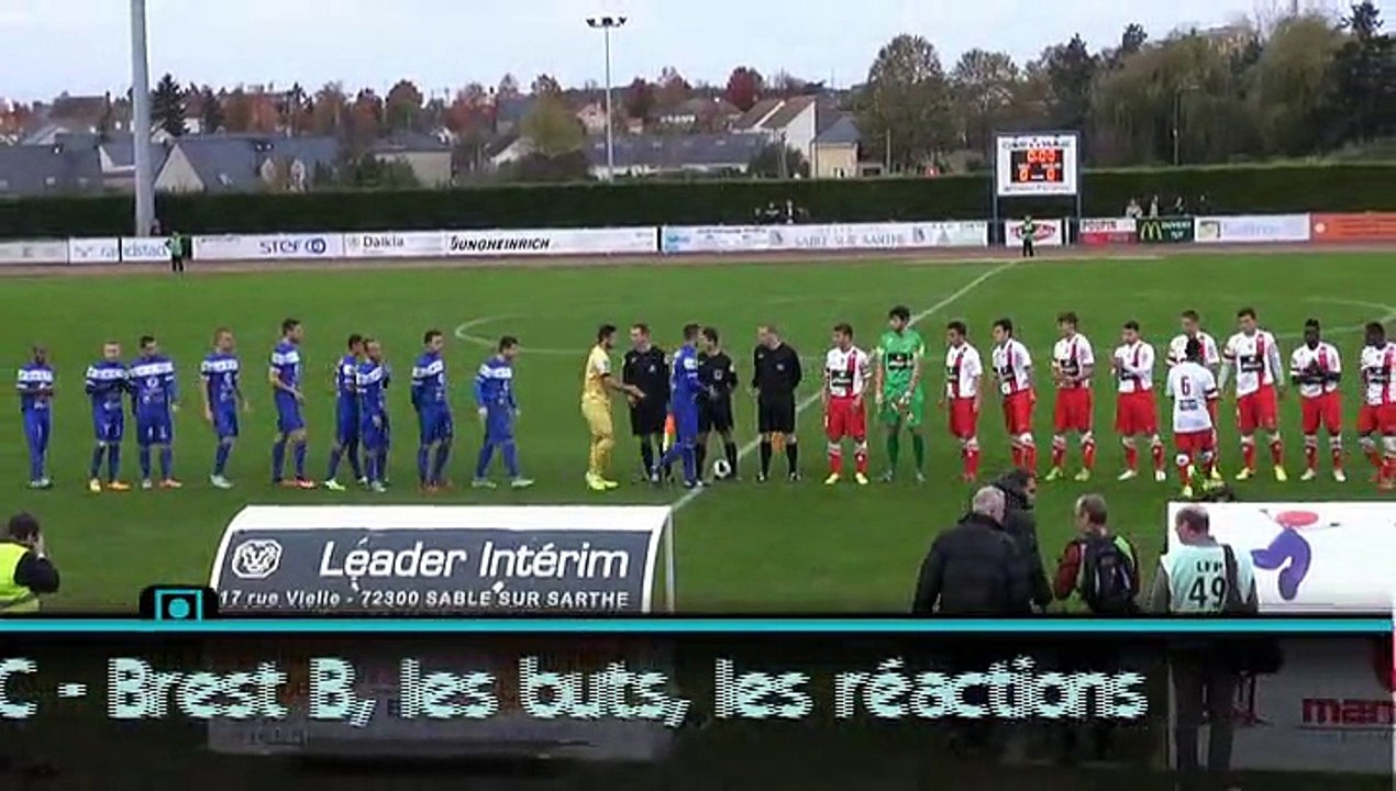 Sablé fc - Brest B, les buts, les réactions