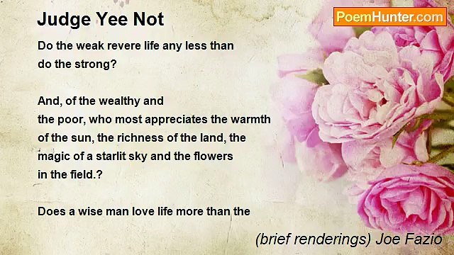 (brief renderings) Joe Fazio - Judge Yee Not