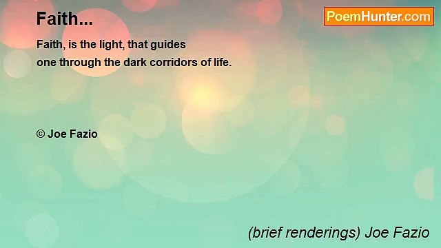 (brief renderings) Joe Fazio - Faith...