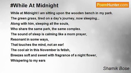 Shamik Bose - #While At Midnight