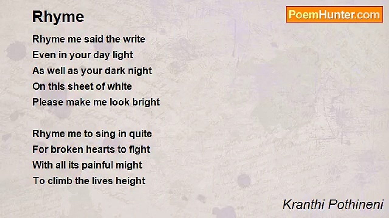 Kranthi Pothineni - Rhyme