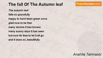 Anahita Tahmasbi - The fall Of The Autumn leaf
