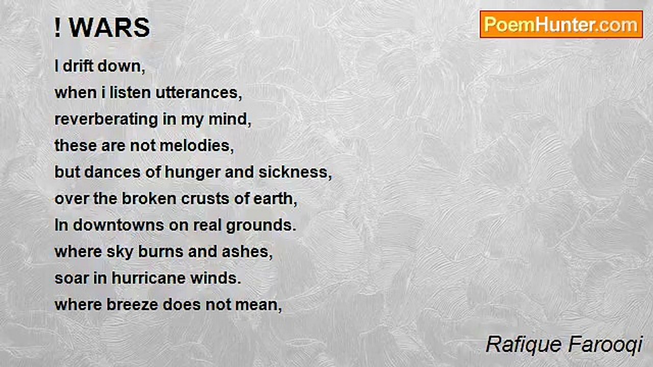 Rafique Farooqi - ! WARS