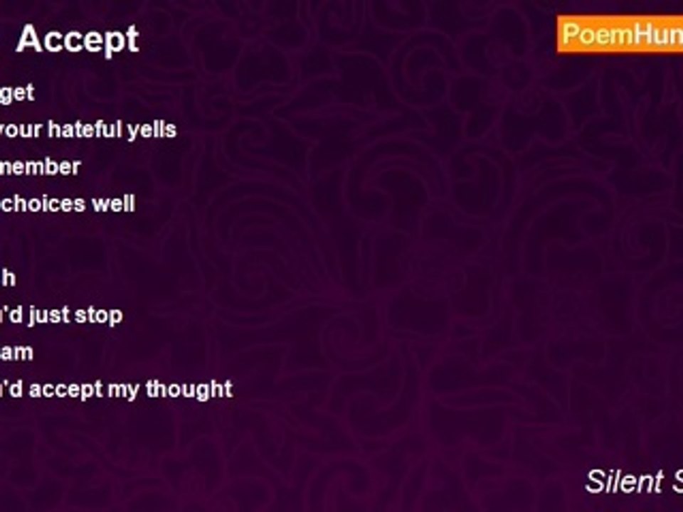 Silent Speaker - ()   Accept