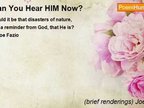 (brief renderings) Joe Fazio - Can You Hear HIM Now?