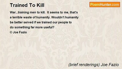 (brief renderings) Joe Fazio - Trained To Kill