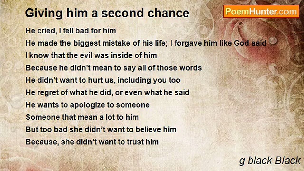 g black Black - Giving him a second chance