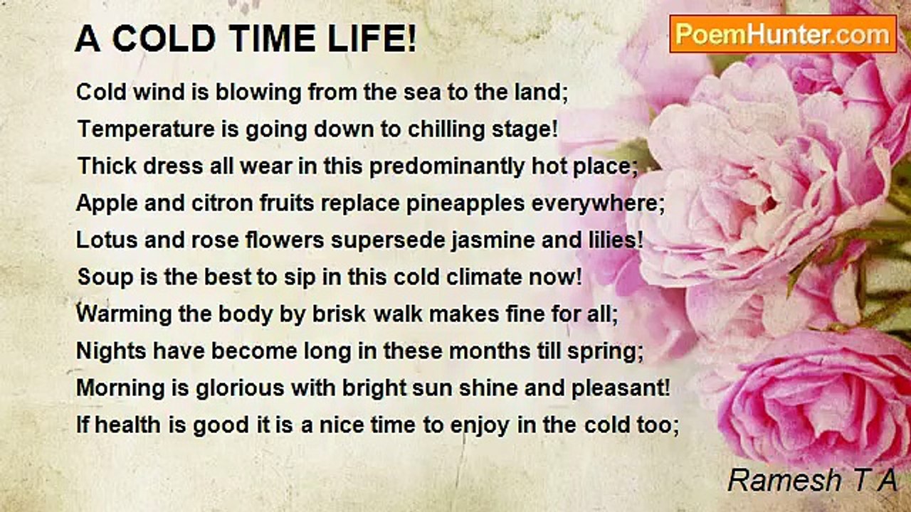 Ramesh T A - A COLD TIME LIFE!