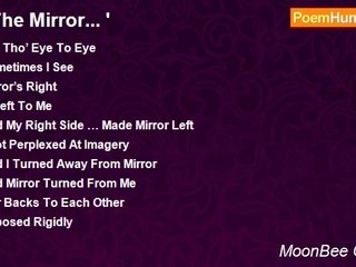 MoonBee Canady - ' The Mirror... '