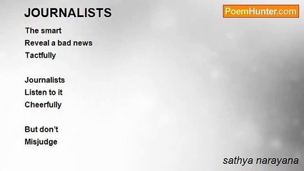 sathya narayana - JOURNALISTS