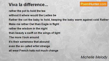 Michelle Melody - 	Viva la difference...