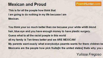 Yulissa Fregoso - Mexican and Proud