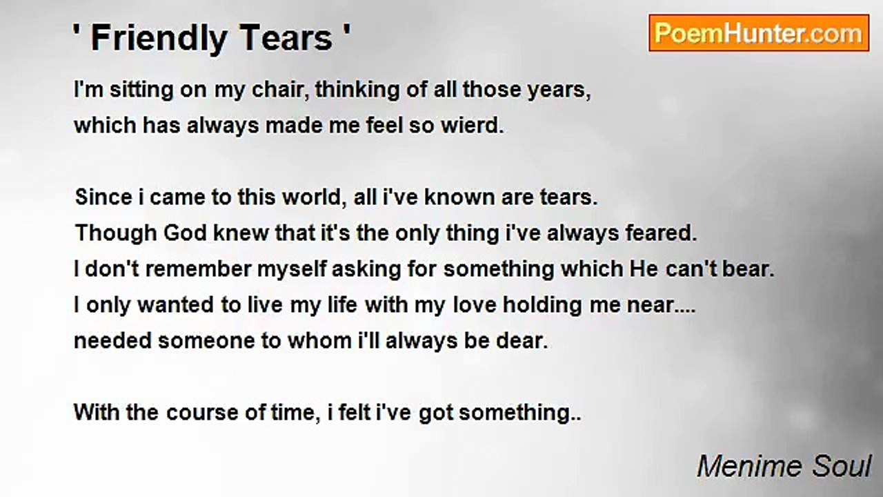 Menime Soul - ' Friendly Tears '
