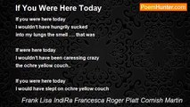 Frank Lisa IndiRa Francesca Roger Platt Cornish Martin - If You Were Here Today