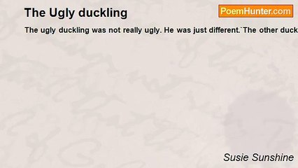 Susie Sunshine - The Ugly duckling