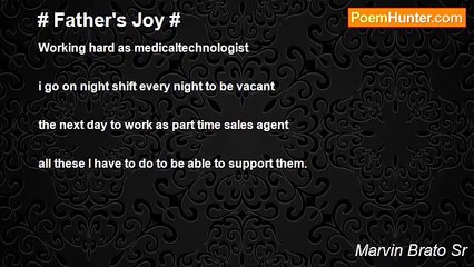 Marvin Brato Sr - # Father's Joy #